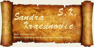 Sandra Kračunović vizit kartica